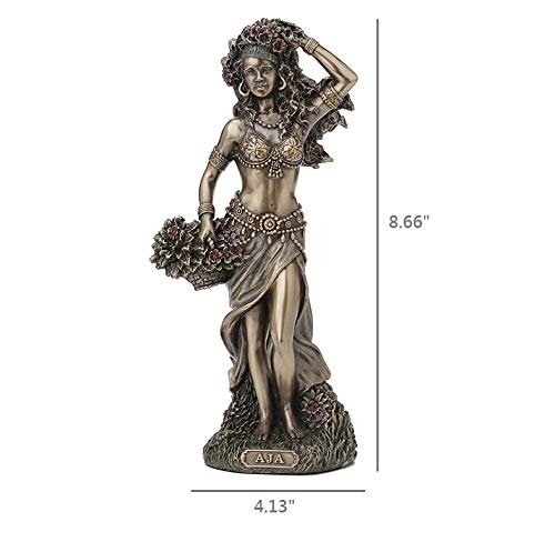 Veronese Design 8 5/8" Aja Santeria Orisha of Forest and Herbs Cold Cast Resin Bronze Finish Statue