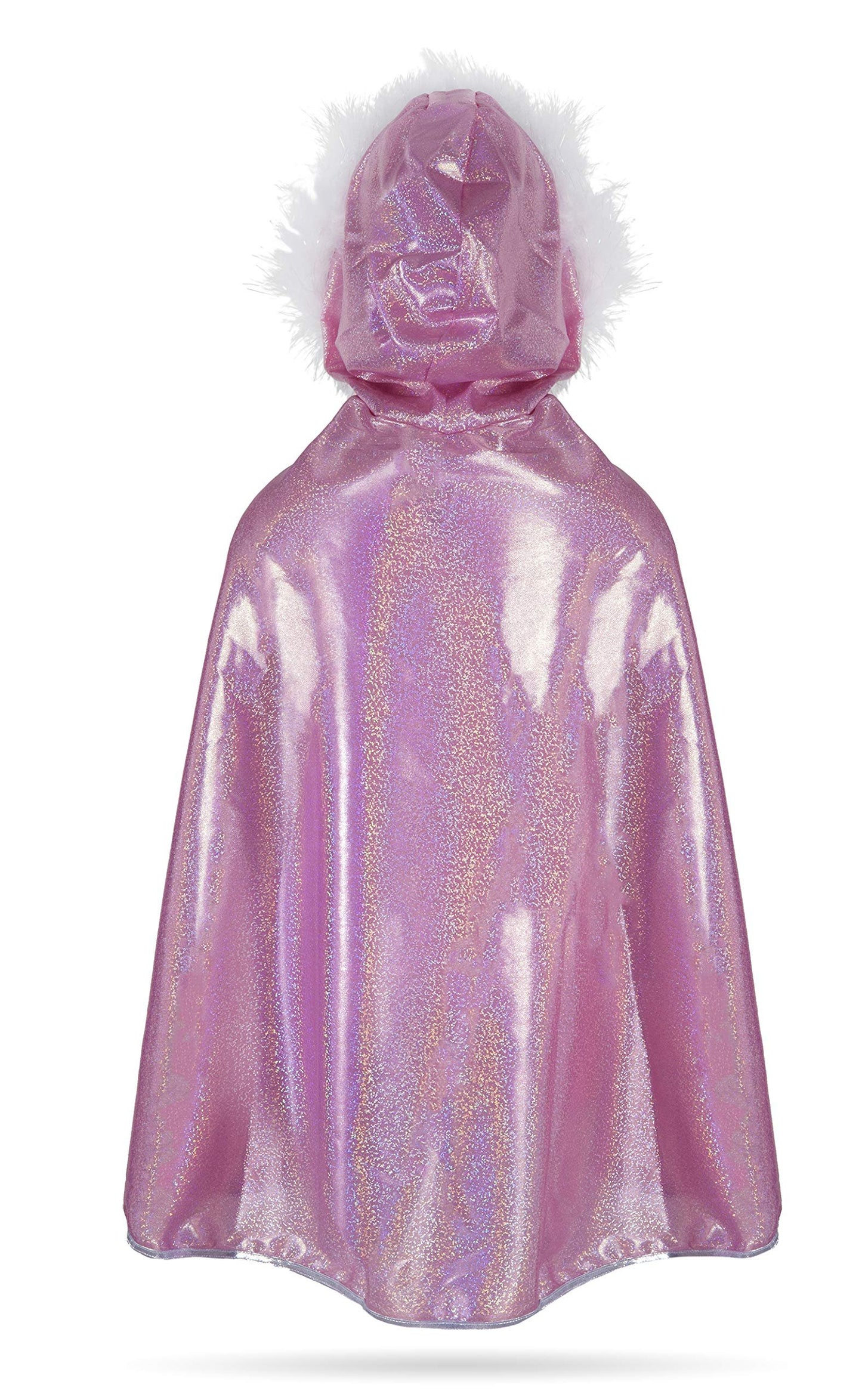 Great Pretenders 50415, Glitter Princess Cape, Pink, US Size 4-6