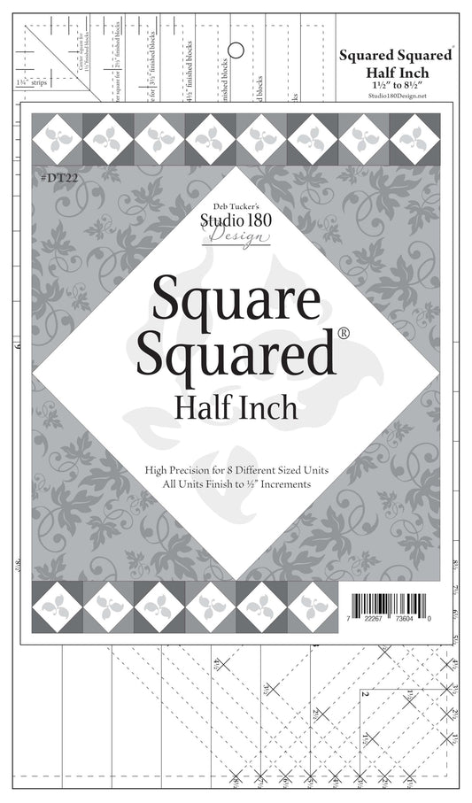 Square Squared Half Inch Ruler (9 1/2" by 16") ~from Studio 180 Designs