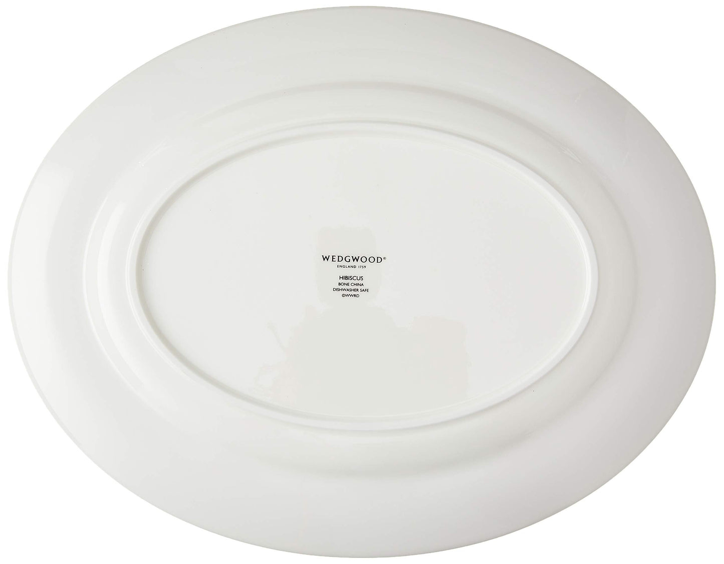 Wedgwood Hibiscus Oval Serving Platter, 13.75", Blue