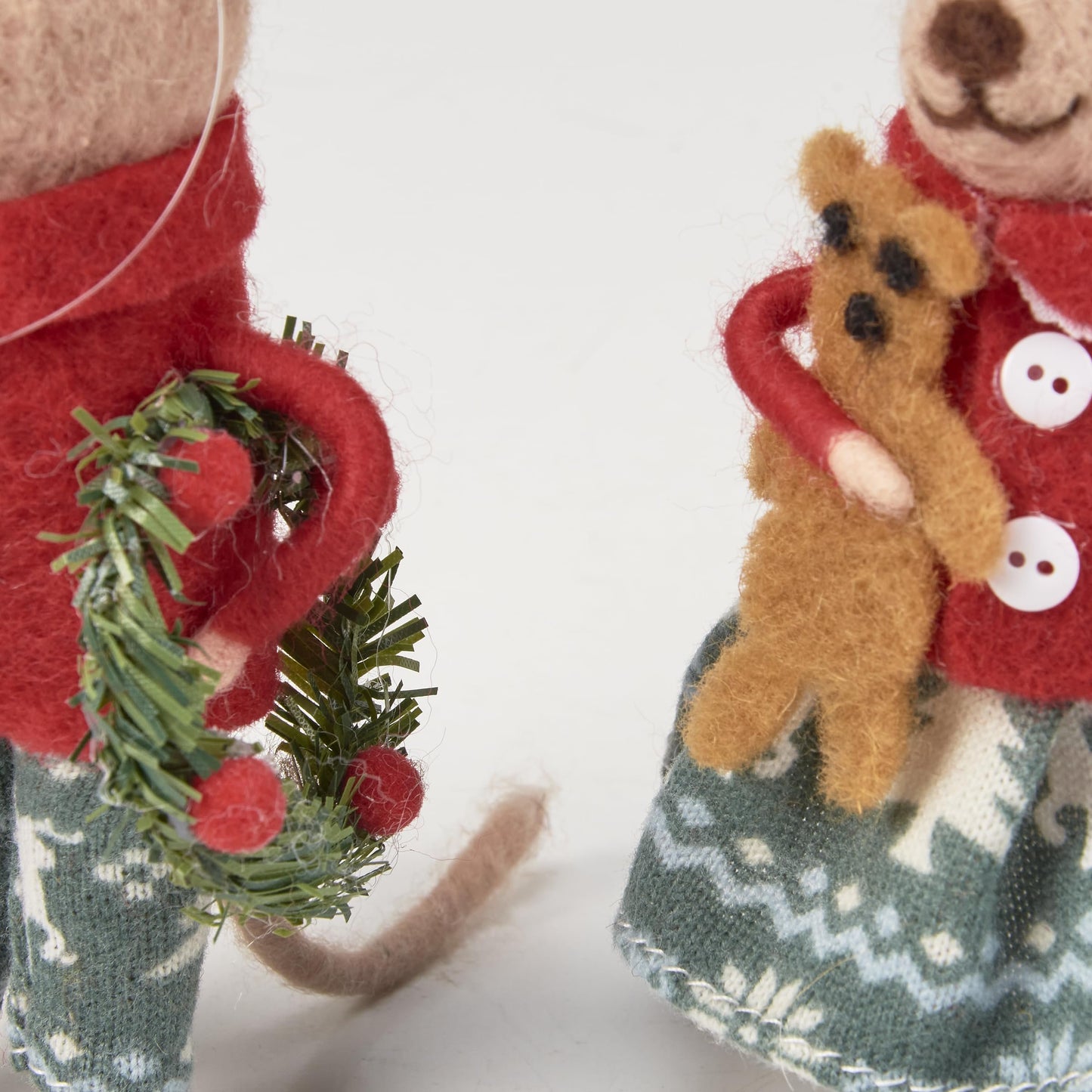 Primitives by Kathy Christmas Day Mice Collectible Critter Set