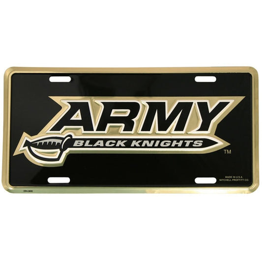 Honor Country Army Black Knights Gold License Plate