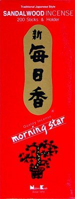 Nippon Kodo Morning Star Incense - Sandalwood, 200 Sticks