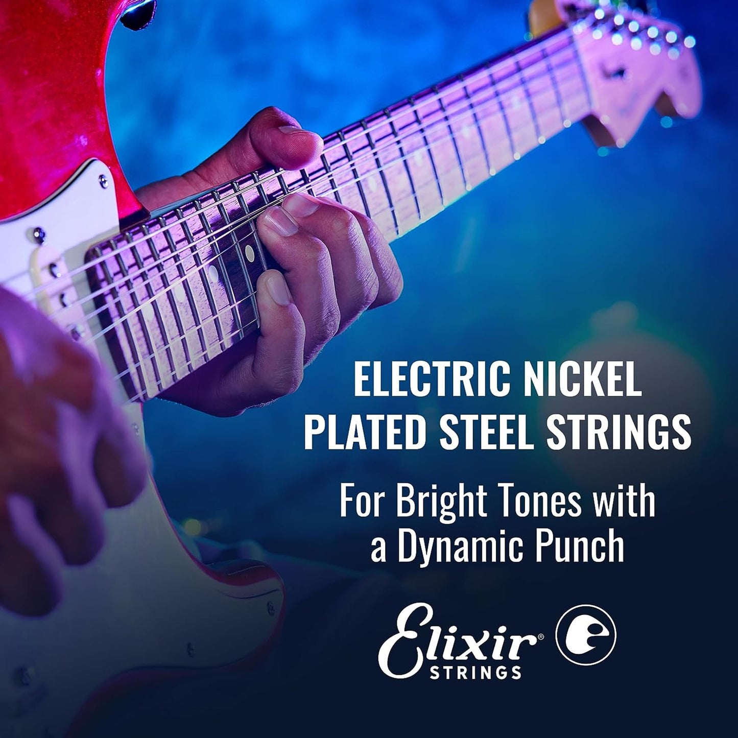 Elixir Strings, Electric Guitar Strings, Nickel Plated Steel with NANOWEB Coating, Longest-Lasting Bright Tone with Comfortable
