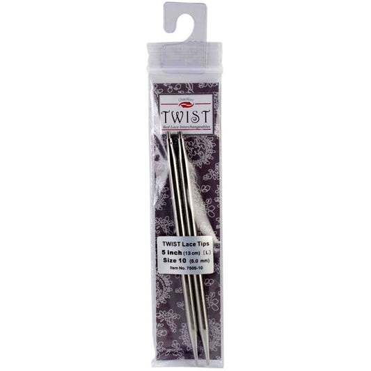 ChiaoGoo Needle Tips 5 inch (13cm) for Twist Red Lace Interchangeable Set Size US 3 (3.25mm) 7505-3