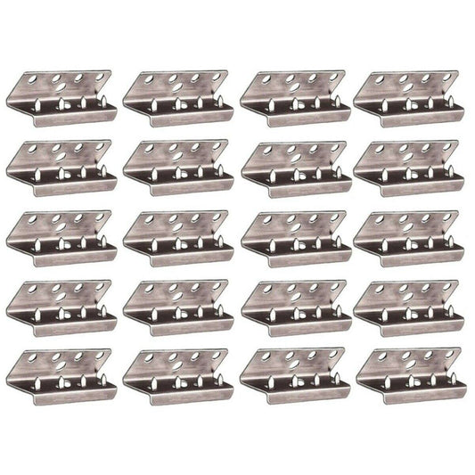 C.S. Osborne #239-S Metal Clips for Pirelli 2" Rubber Webbing - 20 Pcs.