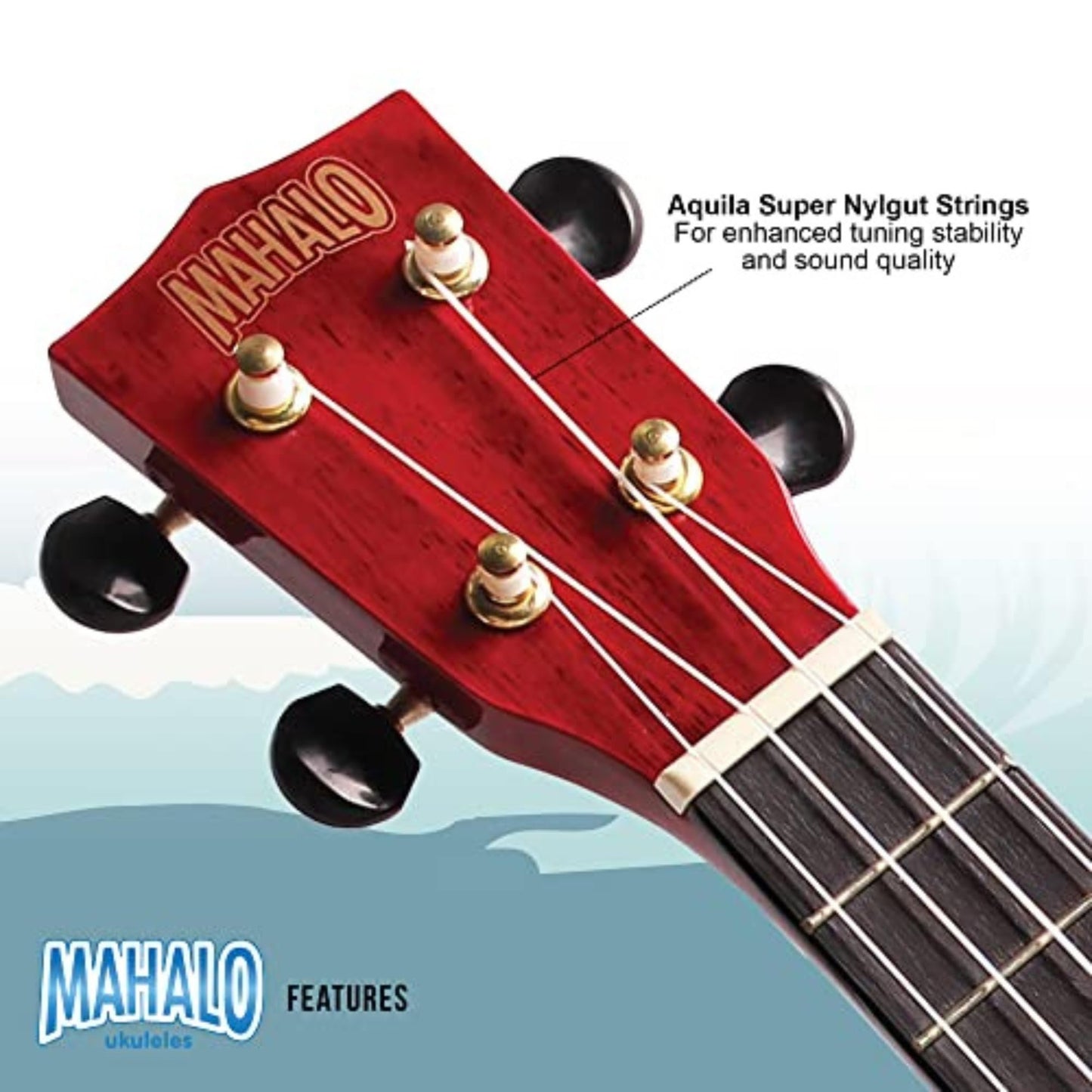 Mahalo 2516-BU Hano Concert Ukulele