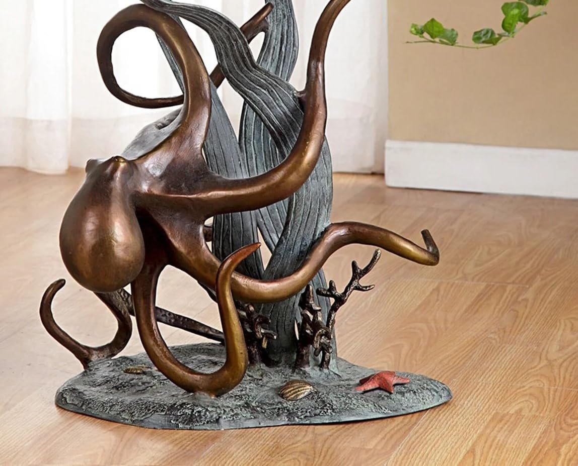 SPI Aluminum Octopus and Seagrass End Table