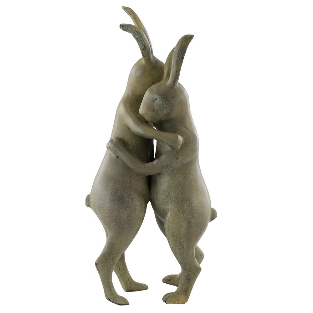 SPI First Dance Garden Sculpture Rabbit Couple