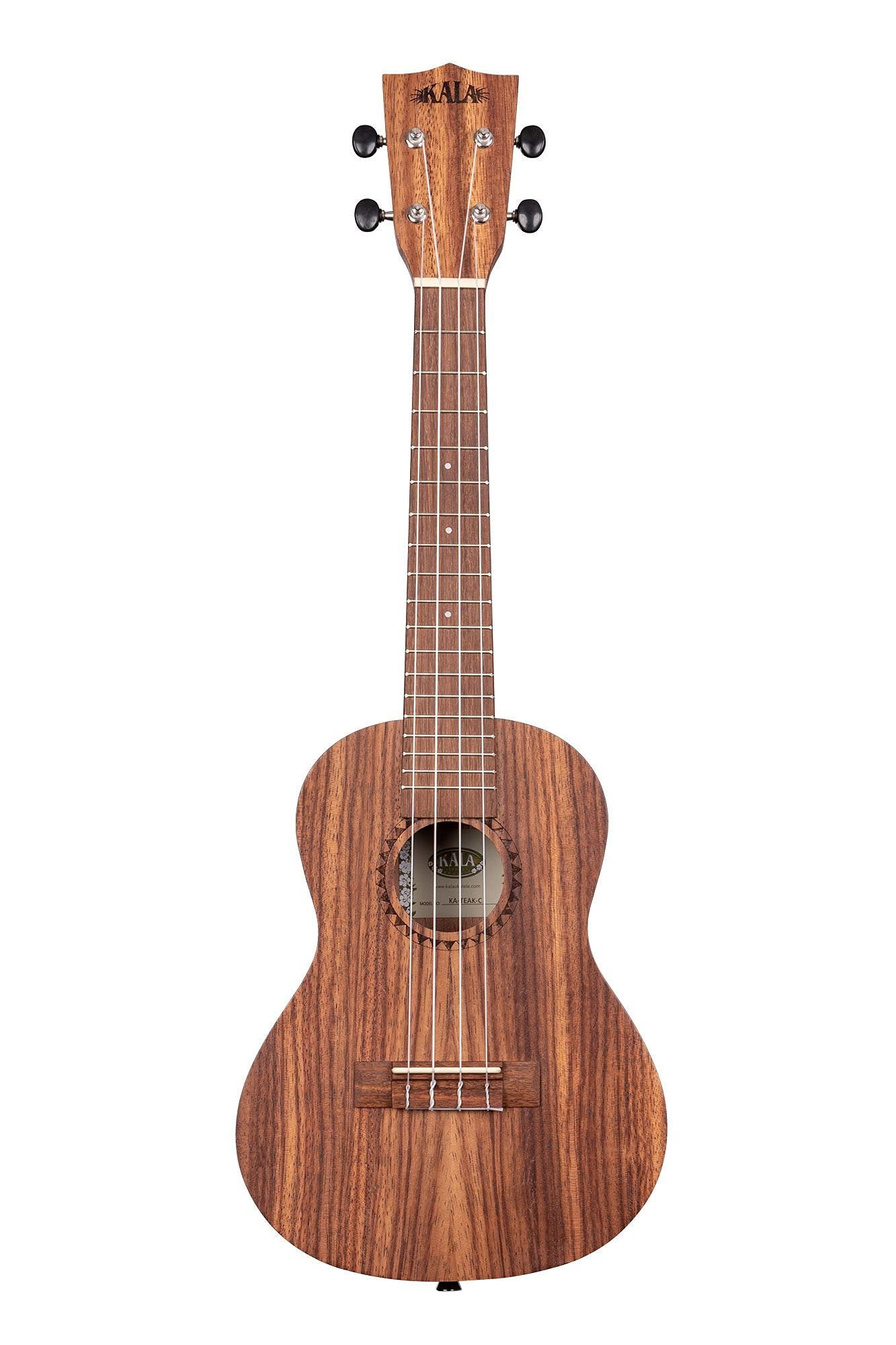 Kala Brand Music Co. Teak Collection, 4-String Ukulele, Natural, Concert (KA C)