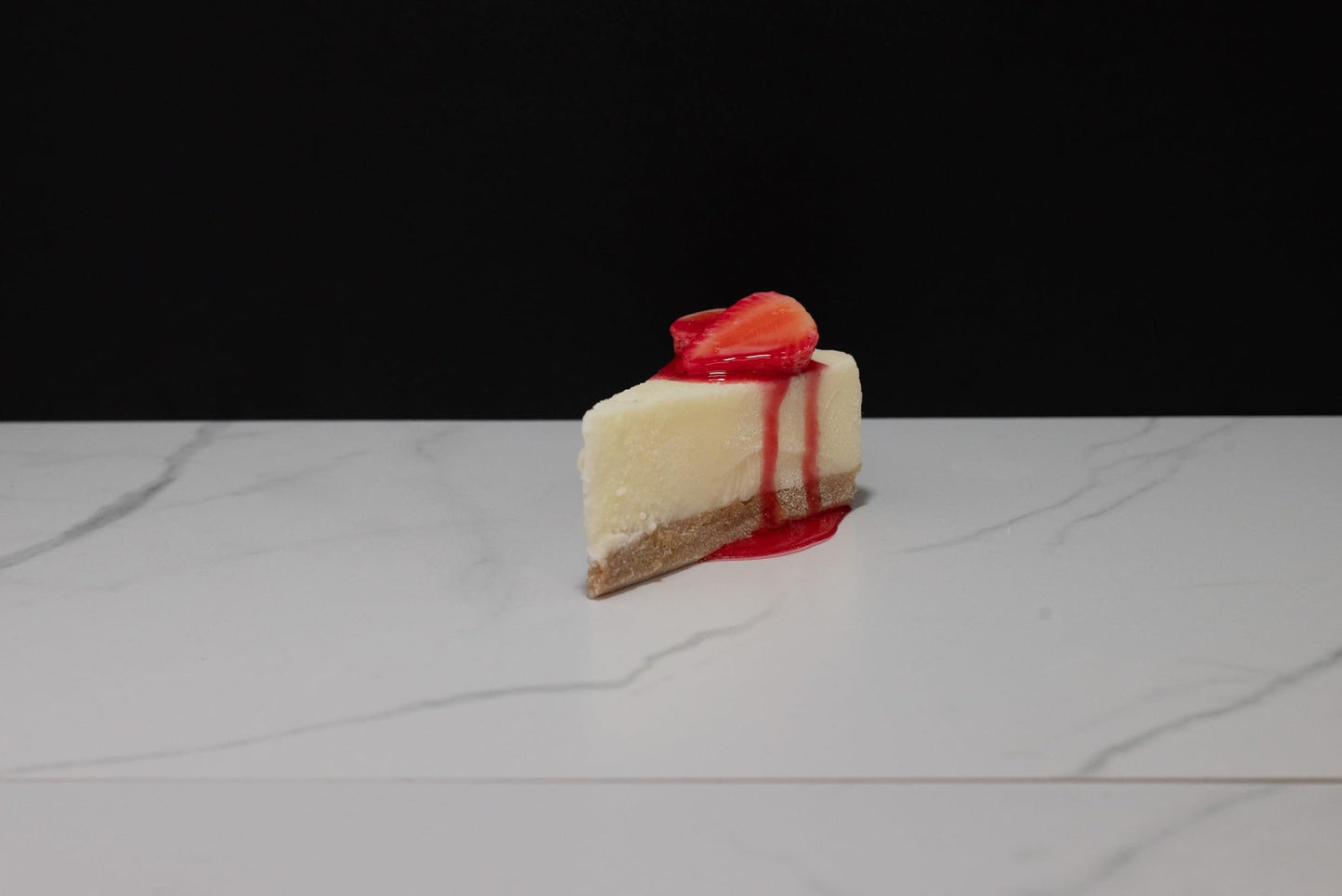 Fake Slice Of Cheesecake with Strawberries