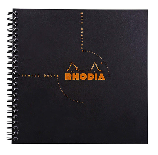 Rhodia Graph Reverse Standard Notebook, One Notebook, Black
