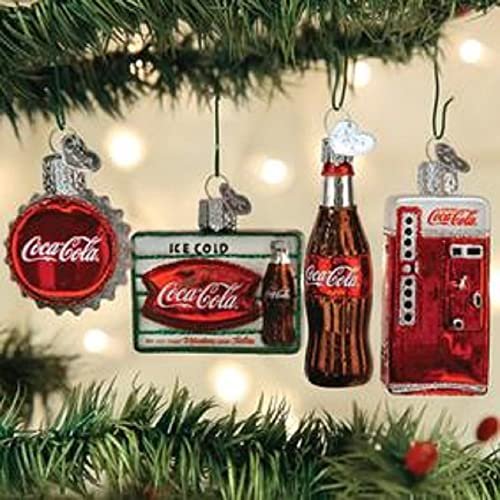 Old World Christmas Coca-Cola Glass Blown Ornament for Christmas Tree