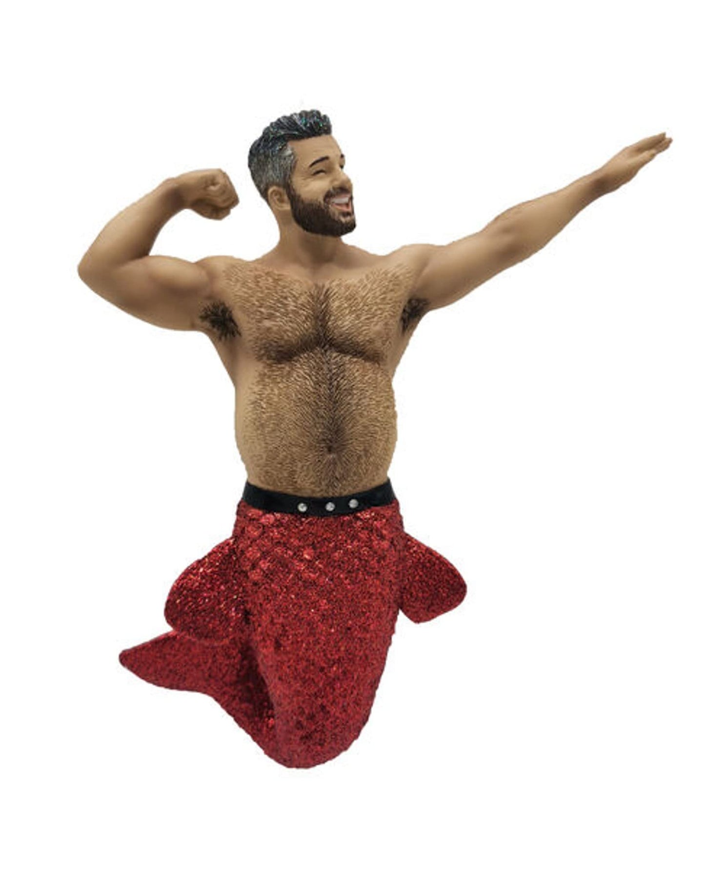 December Diamonds 55-55175 Muscle Beach II Merman Ornament