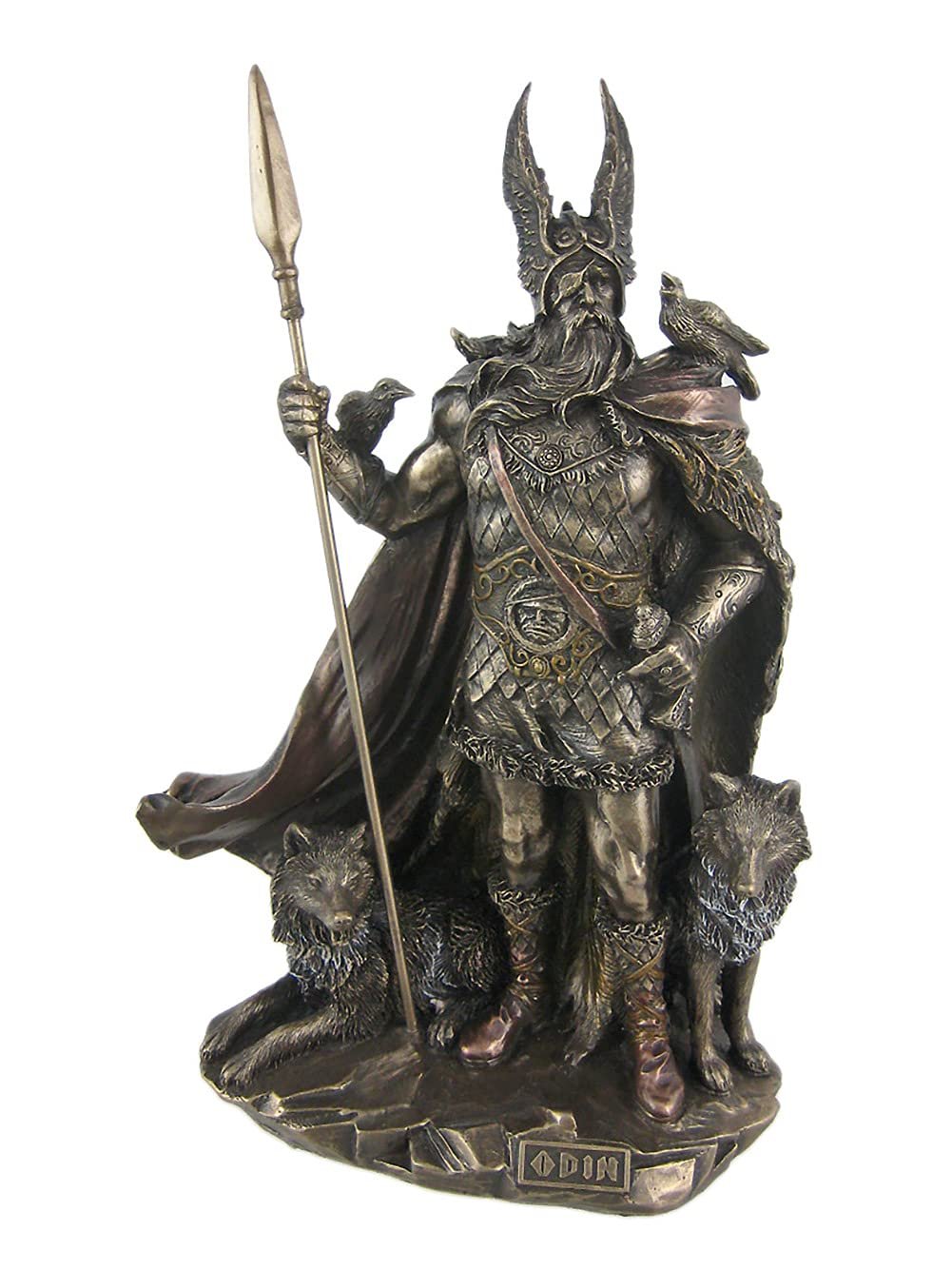 Unicorn Studio 9.75 Inch Norse God - Odin Cold Cast Bronze Sculpture Figurine One Size