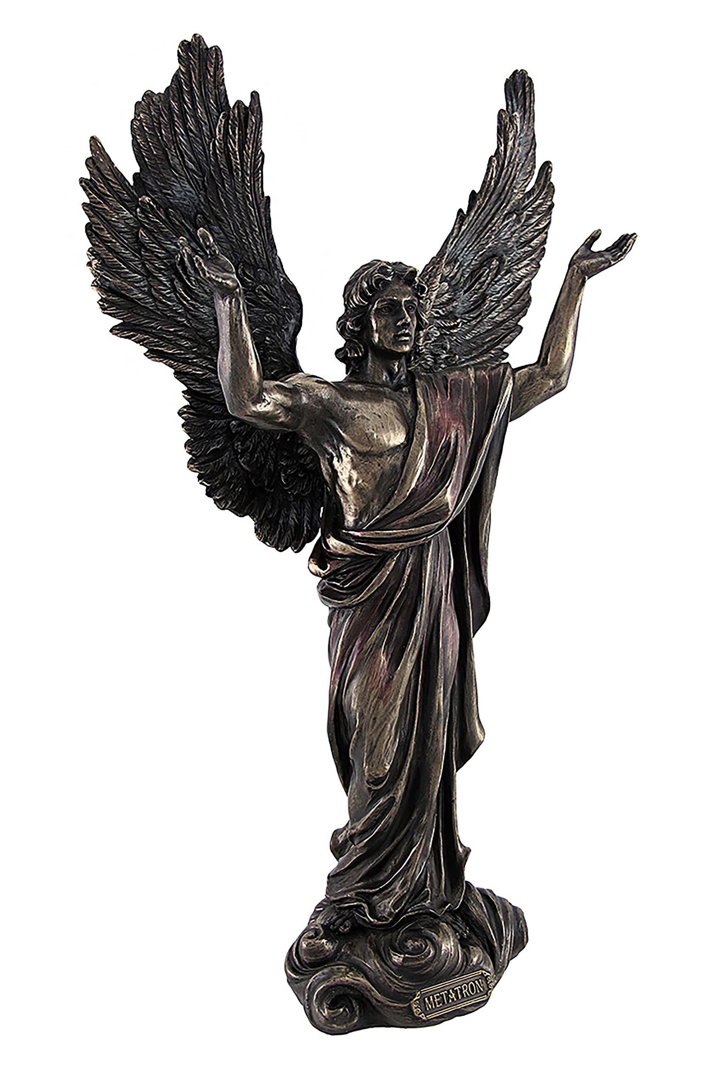 Things2Die4 Bronzed Angel Metatron Statue with Colored Accents