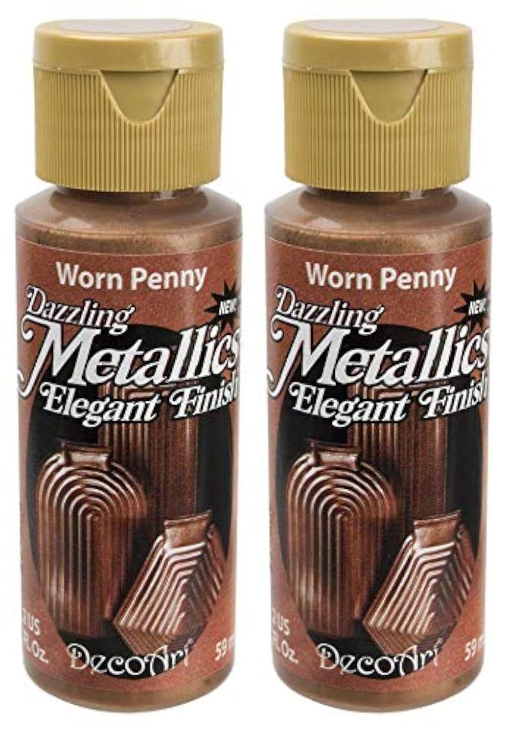 Dazzling Metallics Acrylic Paint 2oz-Worn Penny