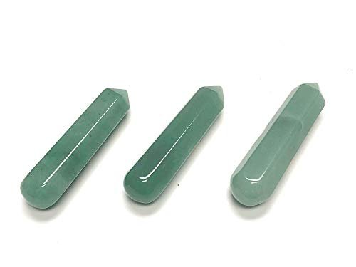 Zentron Crystal Collection: 60MM All Natural Gemstone Crystal 2"+ Wand and Velvet Pouch