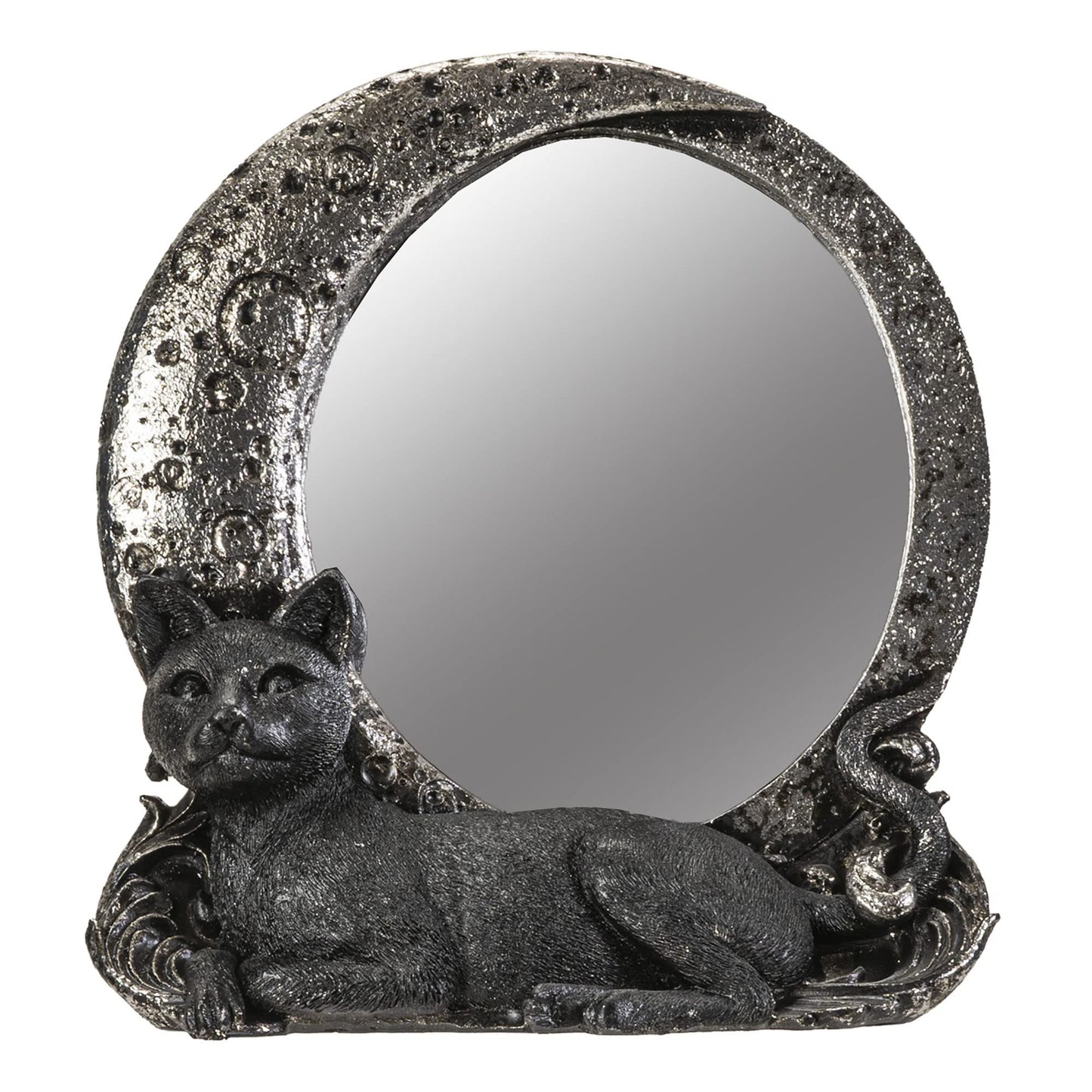 Pacific Giftware Moon Mirror with Iniquitous Black Cat