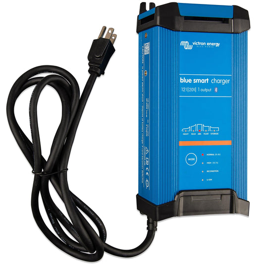Victron Energy Blue Smart IP22 Smart Car Battery Charger 12V 20A, Float & Trickle Charger and Desulfator for Motorcycle, ATV, RV, Lithium and Deep Cycle Batteries