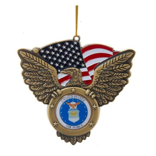 Gold and Blue U.S. Air Force Seal Christmas Ornaments 4.5"