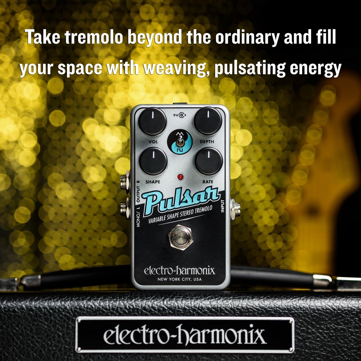 Electro-Harmonix Nano Pulsar Variable Shape Stereo Tremolo Pedal