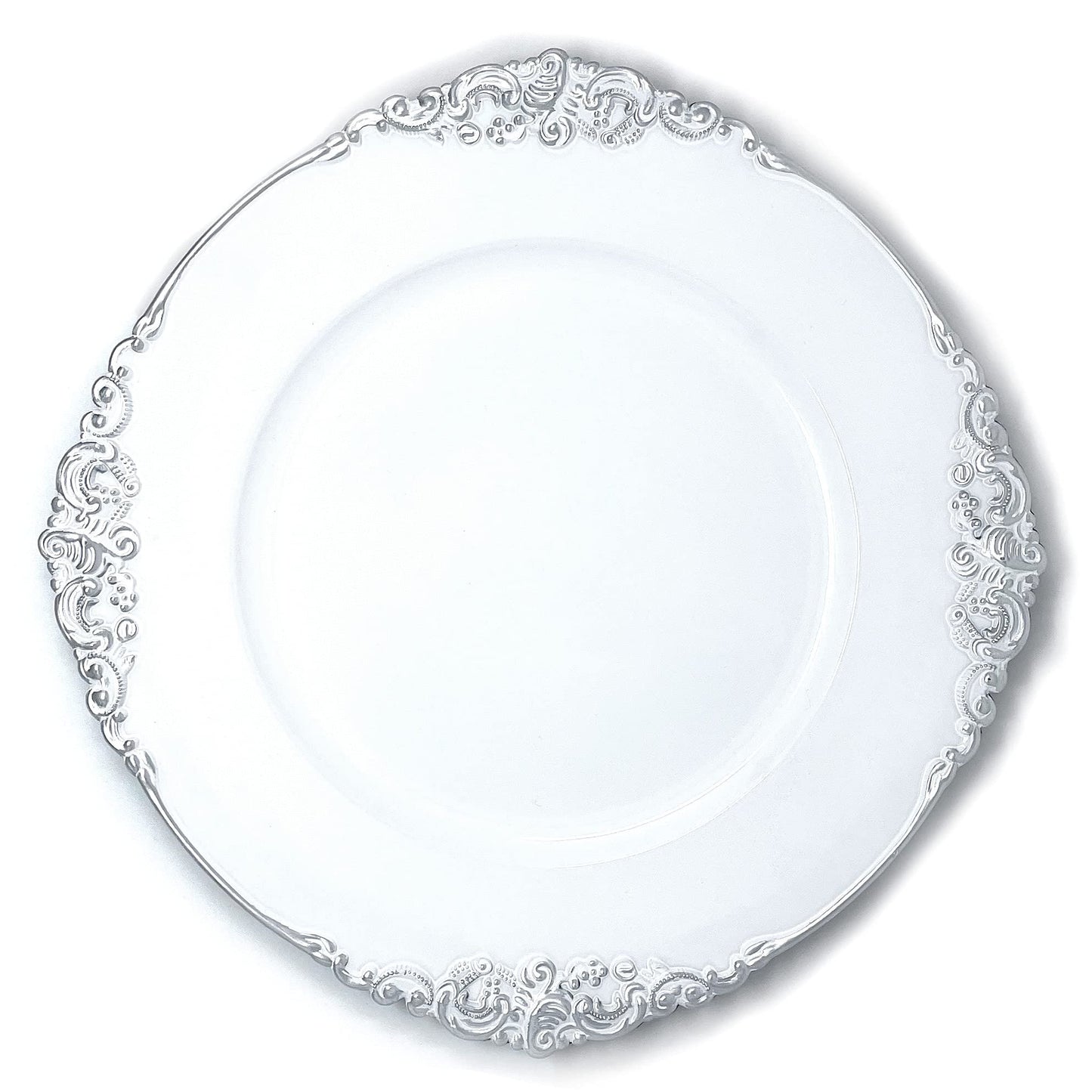 allgala Heavy Quality Round Charger Plates - Elegant Gold Chargers for Dinner Plates