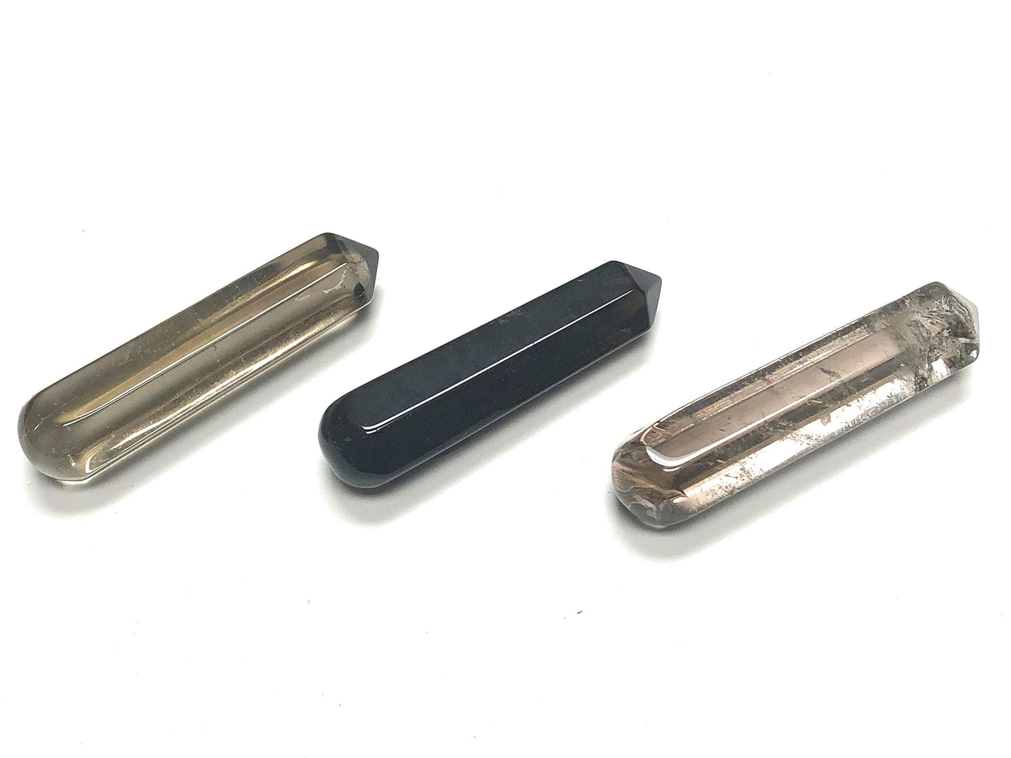 Zentron Crystal Collection: 60MM All Natural Gemstone Crystal 2"+ Wand and Velvet Pouch