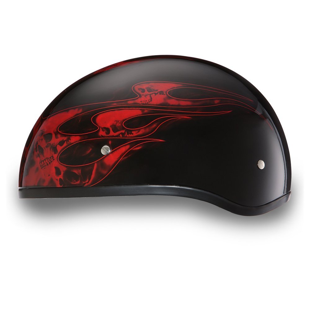 Daytona Helmets Half Skull Cap Motorcycle Helmet – DOT Approved [Graphics]…