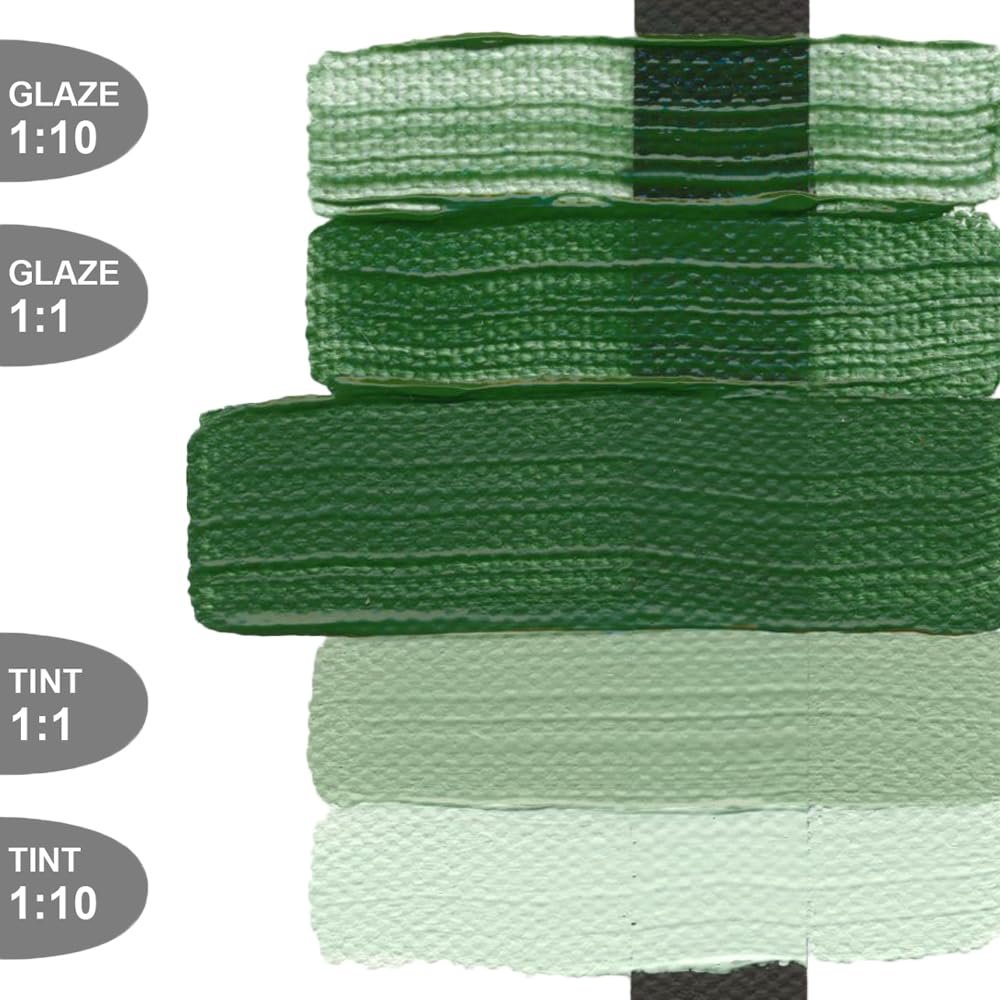 Heavy Body Acrylics by GOLDEN, Chromium Oxide Green Dark, 5 fl. oz. Tube, Professional Acrylic Paint, Opaque