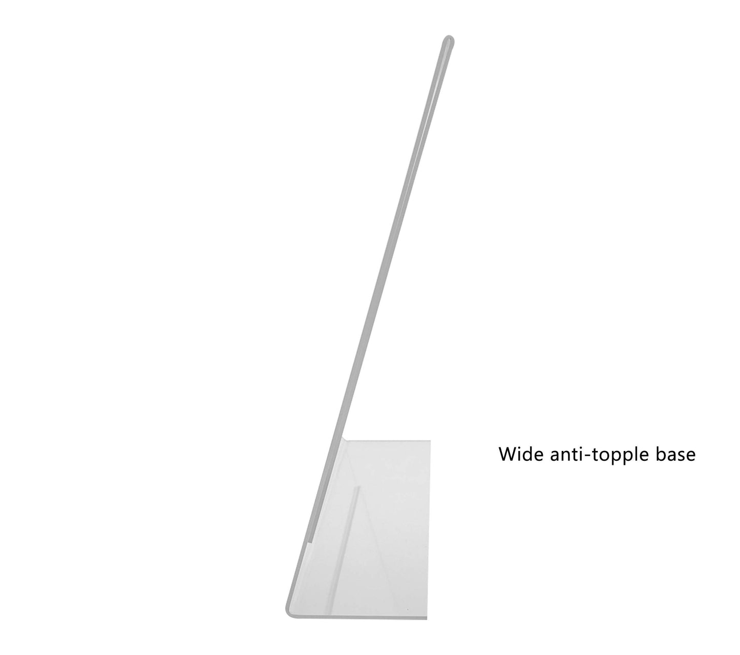 Marketing Holders 4 Pack Large Sign Holder 14" x 11" Landscape Poster Announcement Table Tent Counter Horizontal Advertisements Flyers Informational Sheet Signage Frames Lucite Frame Slant Back