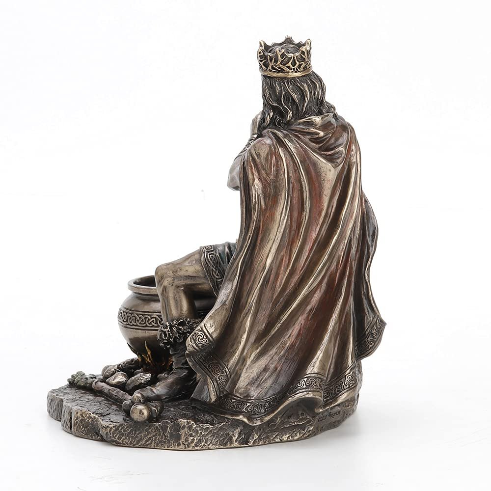 Veronese Design 7 1/4" Tall Celtic God Dagda Druid King of Tuatha De Danann Cold Cast Bronzed Resin Sculpture