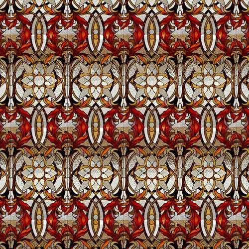 Melody Jane Dolls Houses Dollhouse Stained Glass Window Glazing Sheet 1:12 Scale Miniature Pattern 07