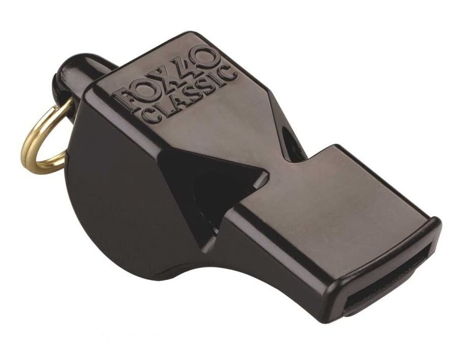 Fox 40 Pealess Whistle 2 Pack/Classic + Classic CMG with 1 Lanyard
