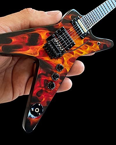 AXE HEAVEN Dimebag Darrell Dean Dime O Flame Mini Guitar - Dime-o-Flame Guitar Collectible Model