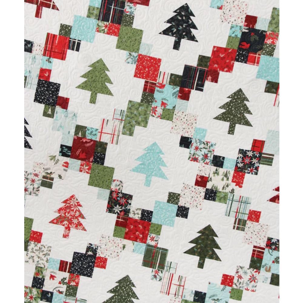 Cluck Cluck Sew Evergreen Quilt Pattern - Throw, Twin, Queen, King Sizes - Sewing Pattern