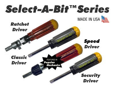 Klenk DA86450 Select-A-Bit Ratcheting SPEED Driver with 16 Bits