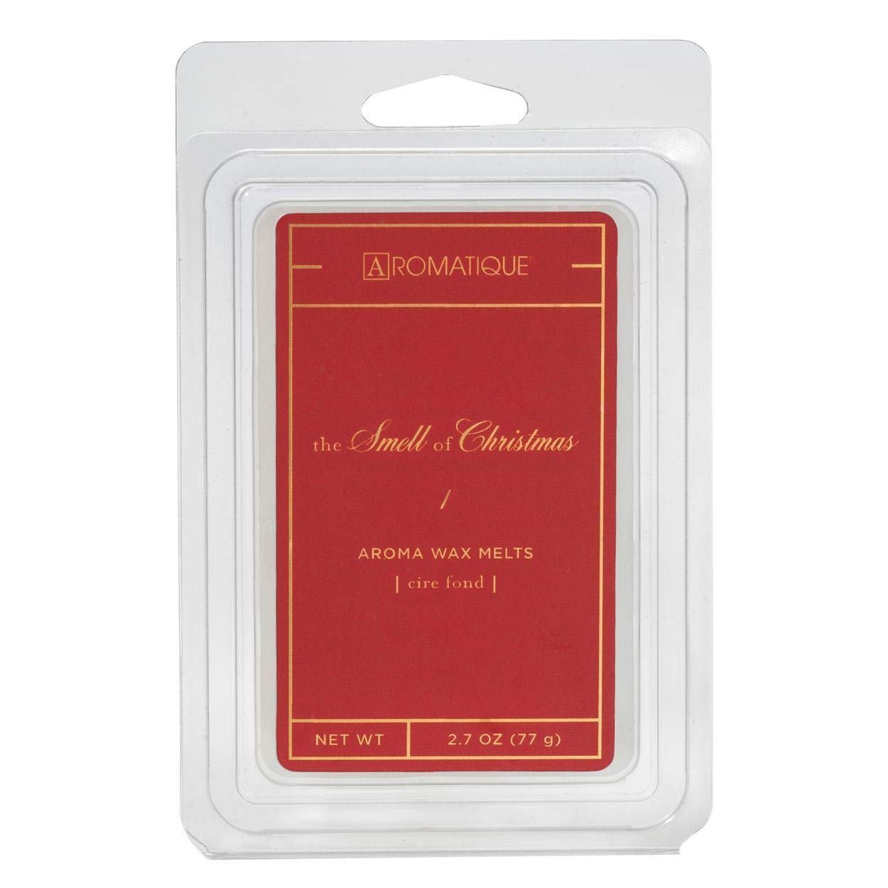 Aromatique The Smell Of Christmas Wax Melts Set of 8 - Highly Scented Wax Cubes Essential Oils Tealight Melter Air Freshener Home Fragrance Deodorizer Xmas Gifts Notes of Clove, Cinnamon, Orange 2.7oz