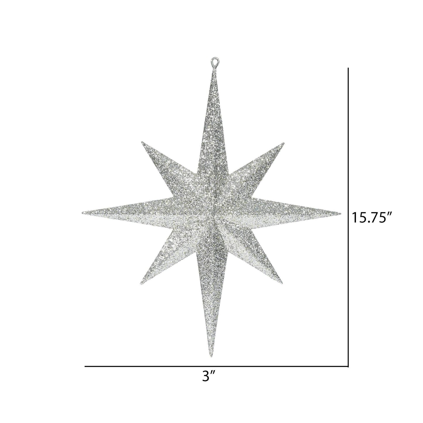 Vickerman Glitter Bethlehem Star Ornament