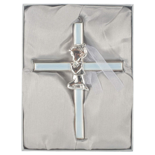 Roman Blue Boy Cross Caroline Collection, 6"H