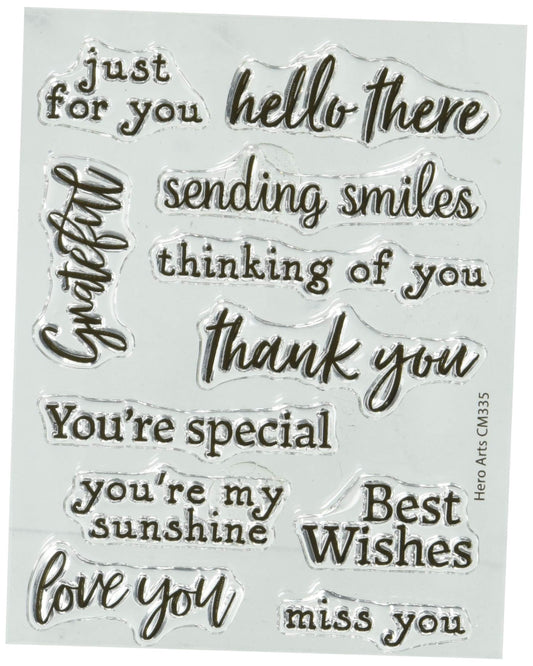 Greetings Clear Stamps
