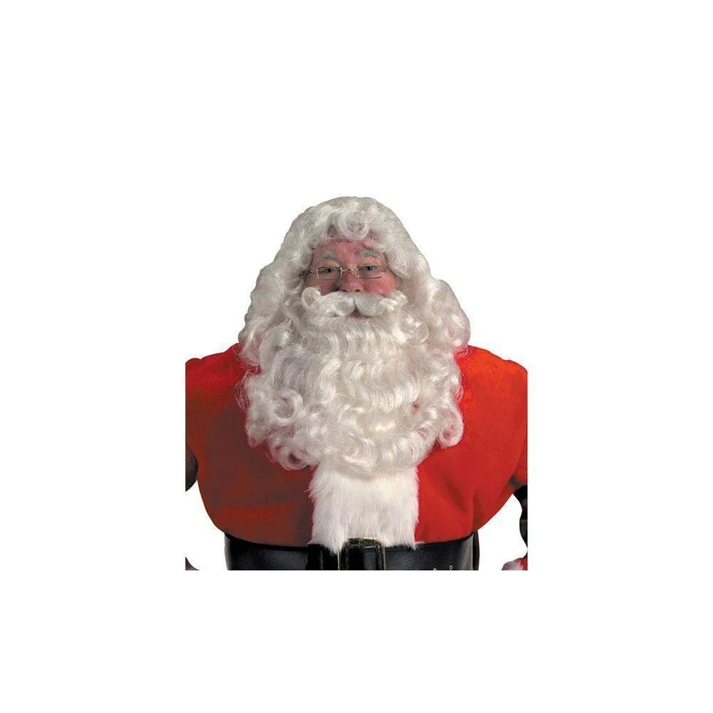 Halco Professional Santa Wig and Beard Set Costume Accessory,Red,One Size