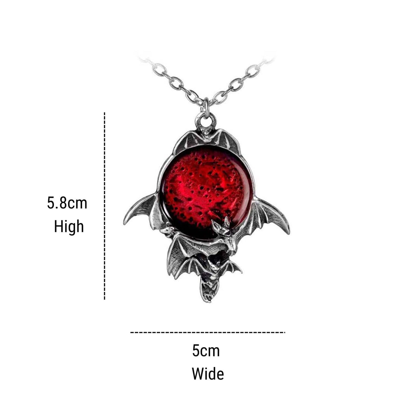 Blood Moon Pewter Pendant by Alchemy