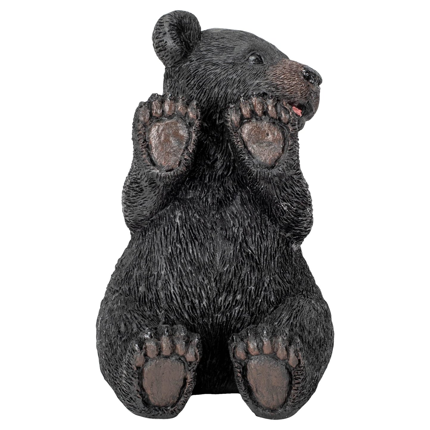 Slifka Sales Co. Sitting Black Bear 5.5 x 5 Resin Table Top Cell Phone Holder Figurine