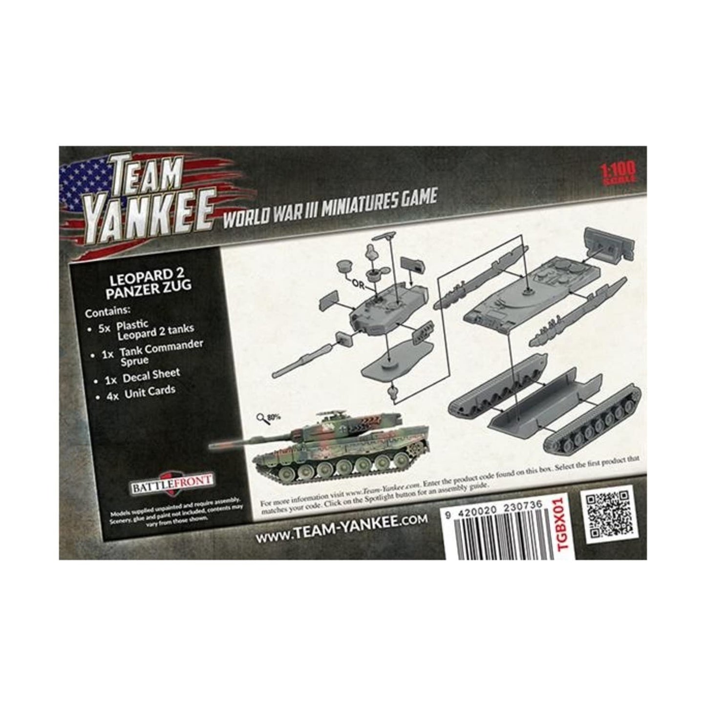 Team Yankee Leopard 2 Panzer Zug (5) Battlefront