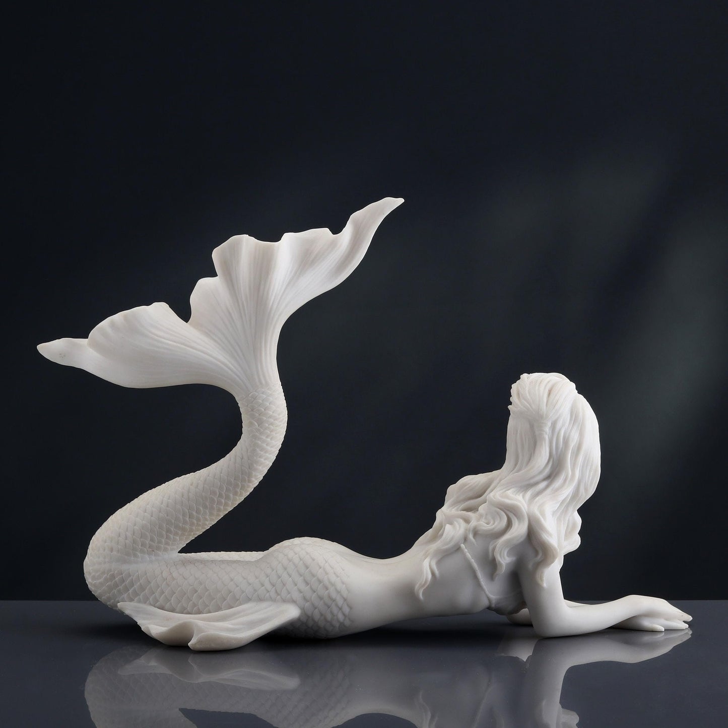 Veronese Design Mermaid Lying Down Statues