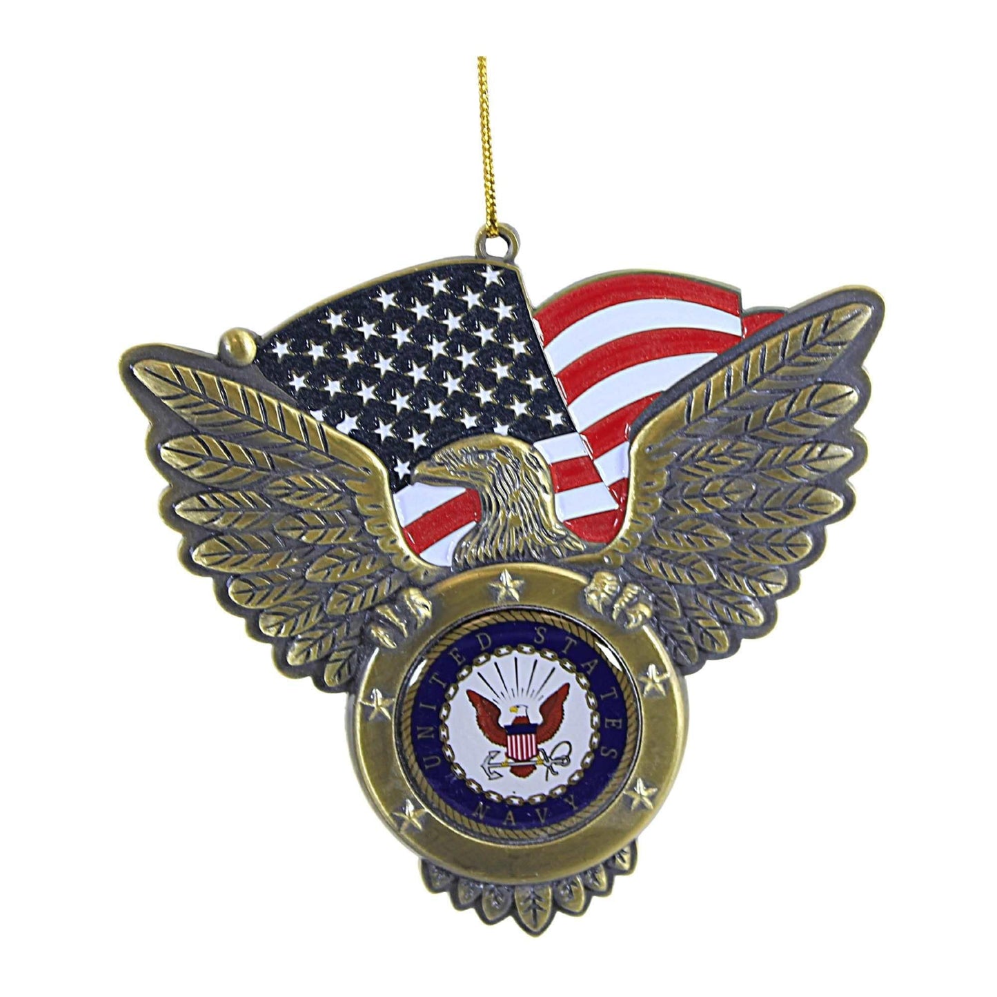 U.S. Navy Seal American Flag Ornament