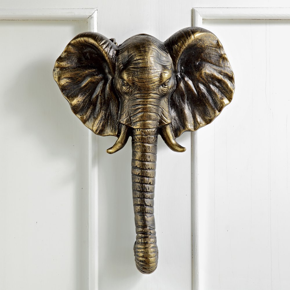 SPI Home Aluminum Elephant Doorknocker