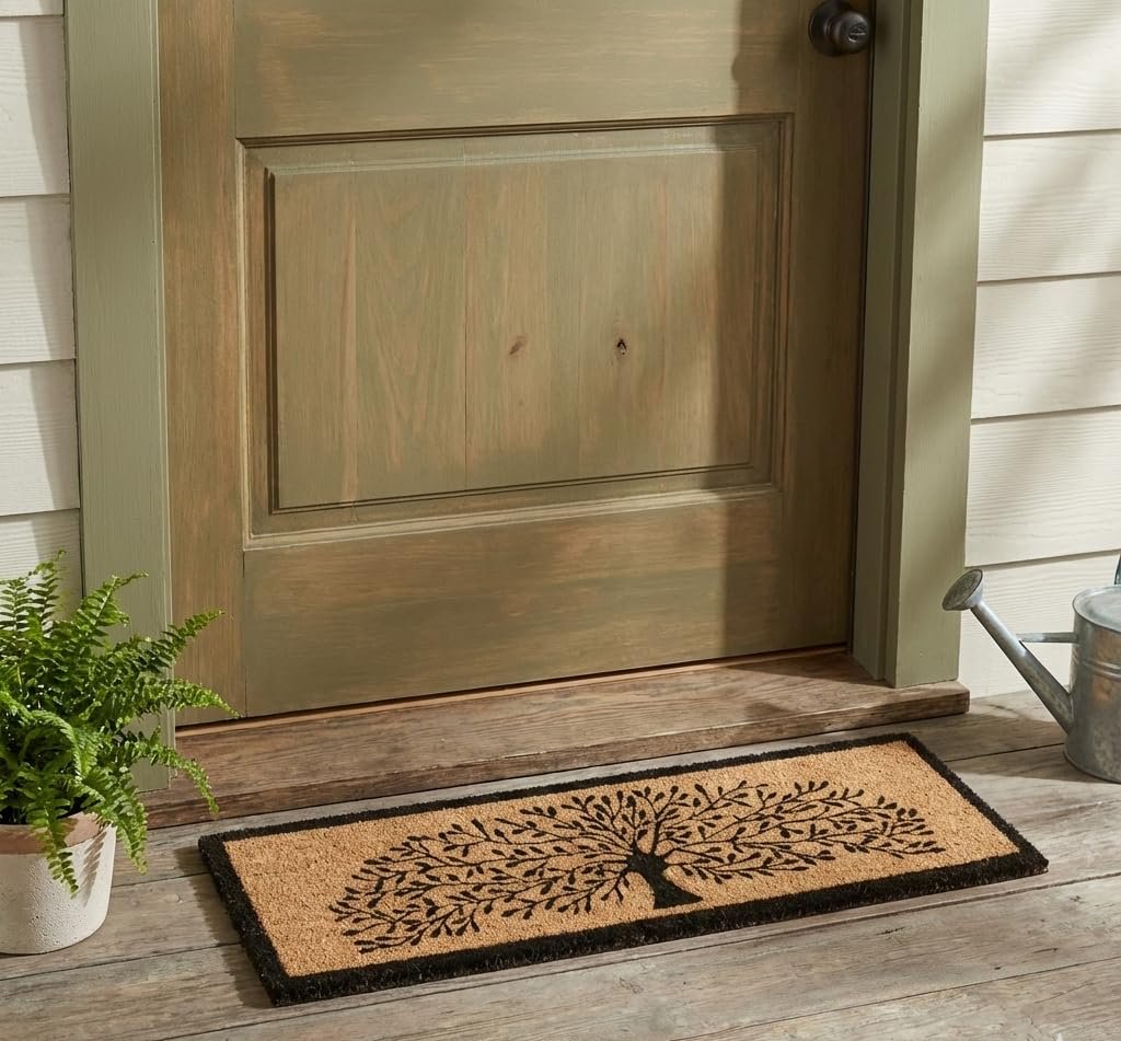 Abbott Collection Coir Tree of Life Balcony Mat w/Border