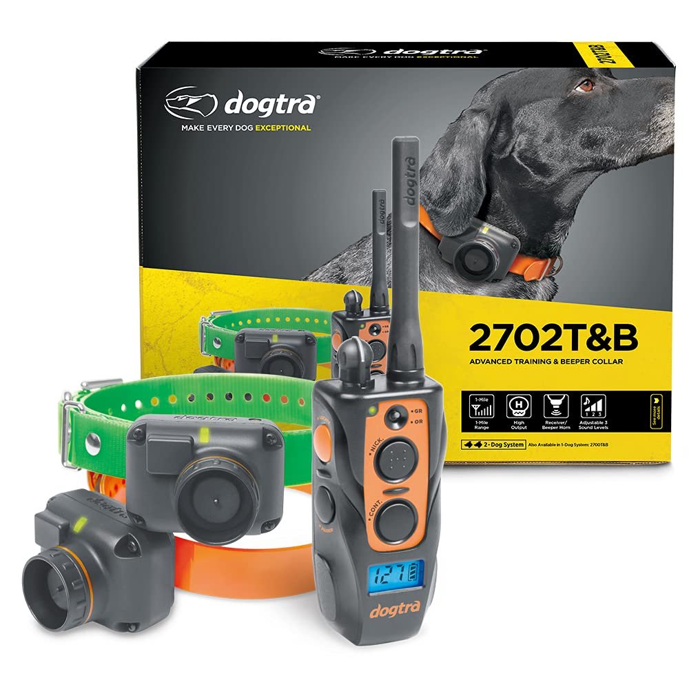 Dogtra 2700T&B Series Long Range 1-Mile Training & Beeper Remote Dog Training E-Collar for Upland Gun Dogs